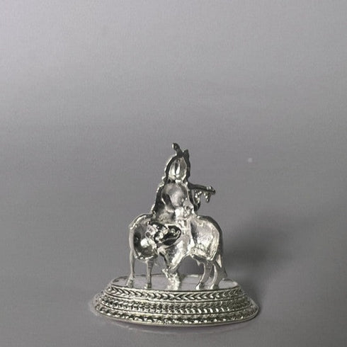 Pure Silver Krishna With Cow 7.5g